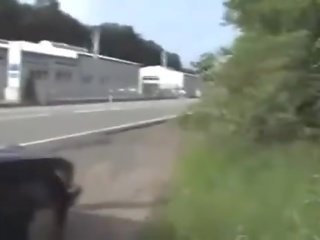 Kuřátko bliká na the truck drivers