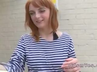 Tall Busty sweetheart Toying Redhead Sub