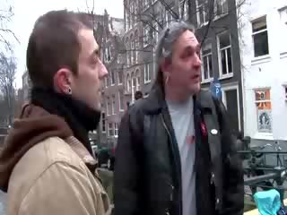 Turist visits the red light district