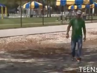 Amazing Teen Screaming For A Huge Dong