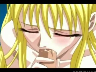 Hentaý perizada eats member and gets licked