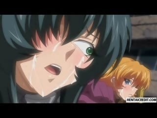 Caught And Chained Hentai Babes Gets Brutally Gangbanged