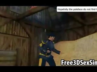 Attractive 3d multik indiýaly hottie getting all felt up