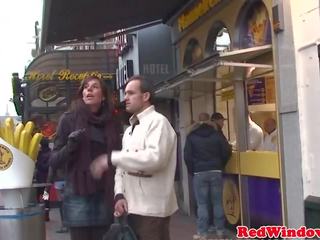 European harlot doggystyles before cum