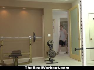 Therealworkout - super betje eje fucks fitness client