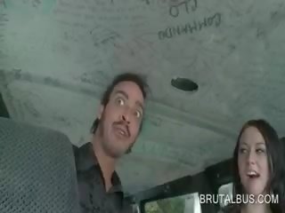 Teen Hottie Filling Her Pussy With Huge phallus In The sex movie Bus