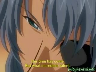 Pleasant hentai girlfriend doing blowjob