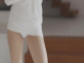 유일한 blackhaired 모델 와 주근깨
