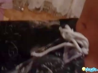 Rimka pagbuga ng tamod drenched bago dinner