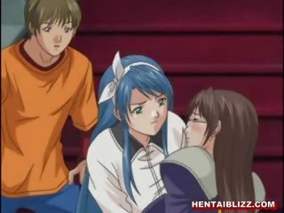 Chained Huge Melon Tits Hentai Gets Penetrated By Cocks In
