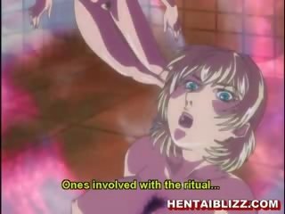 Dark magic grabs uly emjekli hentaý girls süýji emjekler and splits their pussies initiate