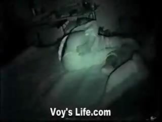 Watching young lady masterbate in bedroom part one