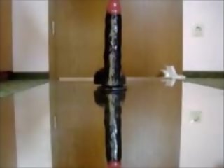 Studentessa anale cavalcate mounted dildo