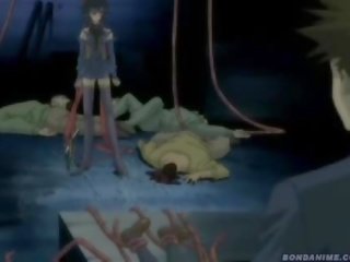 Hentai Ms gets tentacle treatment