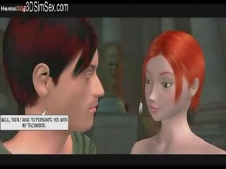 Fantastic redhead at castle hgets fucked