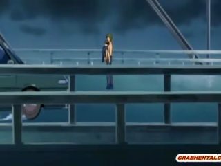 Hentai punca dobi squeezed prsi in zajebal s pošast