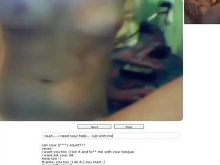 Chatroulette #34 attractive Skinny Masturbating Squ