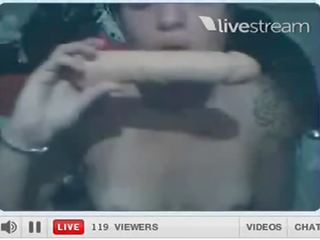My lik daniela doing live clip with big dildo