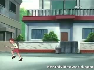 Babeage hentai mistress in dirty bukkake