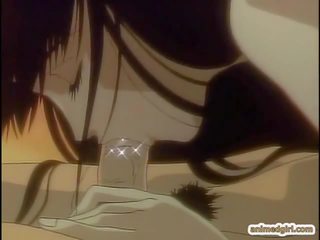 Getto anime feature poked from behind