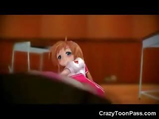3D young lady Fucked By Invisible Alien!