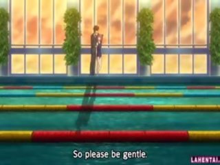 Hentai adoleshent në rroba banje merr fucked dhe jizzed