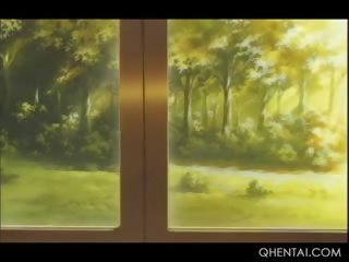 Chained Hentai young lady Gets Dripping Cunt Vibed And Fucked