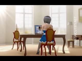Charming 3d anime gyz gets fucked