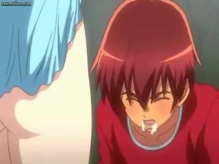 Anime sikli aýal gets her member sucked