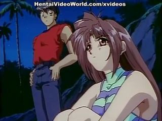 Enchanting hentai action on the seashore
