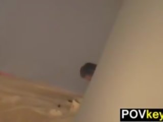 Sladko najstnik pleasing penis točka od pogled