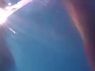 Underwater hidden sedusive young woman
