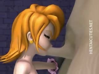 Manga teenie strumpet taking a big shaft