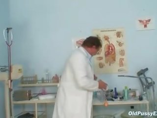 Classy old girl Mila needs gyno clinic examination