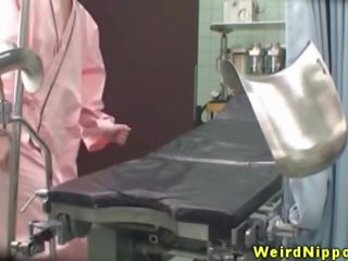 Petite Asian chicks fingered by Dr.