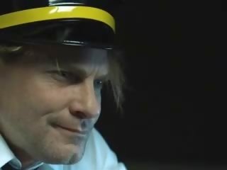 3 super tempting stewardesses have fun with one dick