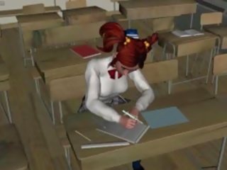 Animated Student Sucks Her Teacher peter