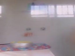 Inviting Young British MILF Showering then Showing Body off