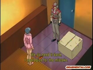 Skllavëri hentai e dashura muskuloz merr electric goditje dhe gojë f