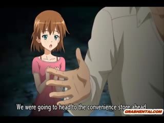 Cantik hentai mencucuk daripada di belakang dalam yang tandas