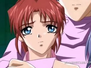 Naked hentai enchantress riding penis slurps her pussy juices