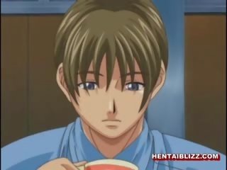 Chained Hentai member Gets Licked And Fucked