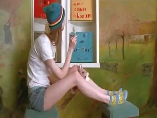 Hot young female undress hard