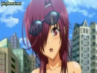 Tremendous hentai punapea degusteerimine a peenis