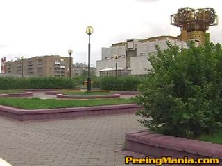 All natural solo bayan video exhibit of the pissing female