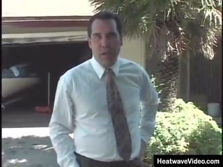 Old young lady fucks in backyard by the basseýn