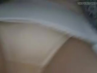 Retro krajka slip s opálení nylon punčochy, dospělý klip f5