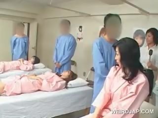 Asian Brunette young lady Blows Hairy putz At The Hospital