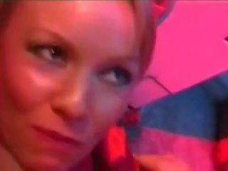 Carolina de lys gets fucked in red satin blouse