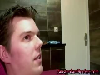 Bitch eats cock